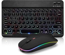 Combo de teclado y ratón Bluetooth para iPad: teclado inalámbrico recargable. picture