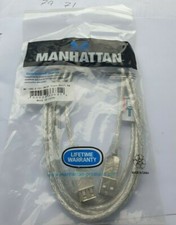 5 pcs of MANHATTAN 336314 6 ft. USB 2.0 Cable Male to Female (R3S5.4B1) picture