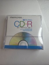 Memorex CD-R 10 pk 52x 700 mbps 80 minute blank CD with Cases NEW  picture