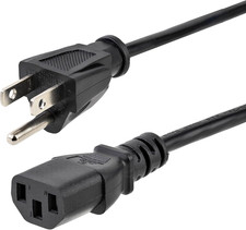 Startech.Com 10Ft (3M) Heavy Duty Power Cord, NEMA 5-15P to C13 AC Power Cord, 1 picture