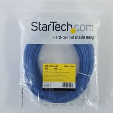 StarTech Cat5E Cable 50ft Blue Shielded STP F/UTP Snagless RJ45 Male Patch Cable picture