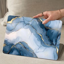 2 Pieces/Set Scratch Resistant DIY Marble Pattern Vinyl Laptop Skin picture
