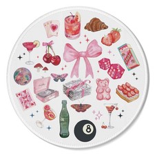 Coquette Pink Mouse Pad Y2K Preppy Girly Collage 7.9x7.9 Inch C070 Mat picture