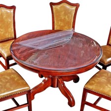 Clear Round Table Protector 22 Diameter 56cm Waterproof Cover Pad Mat Desktop picture