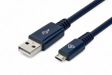 3FT Micro USB 2.0 Cable Blue Type A - Micro-USB - Brand New picture