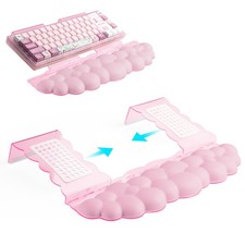 Ergonomic Keyboard Wrist Rest,Adjustable Tilt Stand Combo,Pink Acrylic Cloud ... picture
