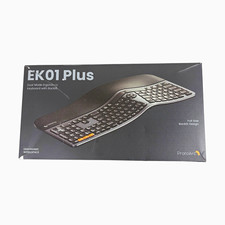 ProtoArc EK01 Plus Ergonomic Wireless USB Bluetooth Backlit Keyboard Black/Gray picture
