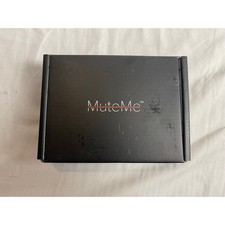 MuteMe Illuminated Physical Mute Button for Video Calls USB White Silver NEW picture