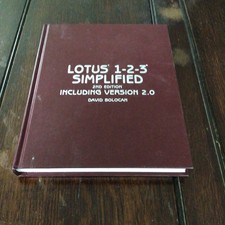VINTAGE - Lotus 1-2-3 Simplified 2nd Edition incl Version 2.0 User Manual picture