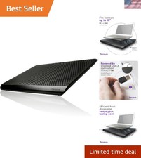 Versatile Laptop Cooler Mat with Dual Fans & Rubber Grip - Fits 16-Inch Laptops picture