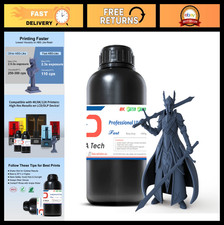 Fast ABS-Like 3D Printer Resin, Non-Brittle, Navy Grey, 1kg for High Detail Prin picture