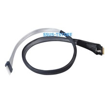 SAS 4.0 SFF-8654 8i 74pin Host to SFF-8654 Slim SAS Target PCI-E Slim Line 0.8m picture