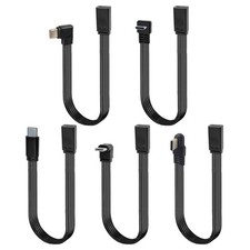 Data Cable Flexible Cord Data Transfer Wire Flat Charging Cord 10/20/30/50/100cm picture