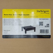 LOT OF 2 StarTech Monitor Riser w/ Drawer Height Adjustable 13