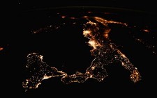 Landscape nature aerial view water sea italy lights Custom Gaming Mat Desk picture