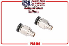 PC4-M6 Quick Fitting Pneumatic PTFE Tube Connector, 2 Pack picture