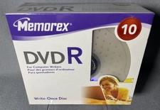 NEW Memorex DVD+RW 16x 4.7 GB 120min Discs 10 Pack Blank Storage Media Sealed picture