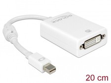 Delock Adapter Mini DisplayPort 1.1 Male DVI Female Passive White picture