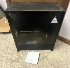NZXT H3 Flow MicroATX Airflow Computer Case Black Tempered Glass Panel picture