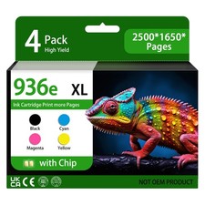 Skysoar 936/936XL/936e High Yield Ink XL, ‎Black Cyan Magenta Yellow picture