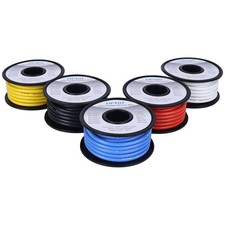 Flexible 12 Gauge Silicone Wire 50ft, 12 AWG Stranded Automotive Wire (Red+Bl... picture