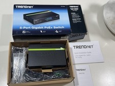 TRENDnet TPE-TG50g 5-Port Gigabit PoE+ Switch – New in Box – 30W PoE Budget picture