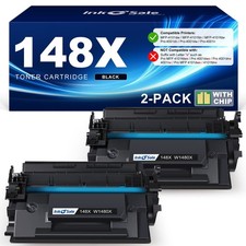 2 Pack Black 148X Toner Cartridge High Yield for HP LaserJet Pro 4001/4101 picture