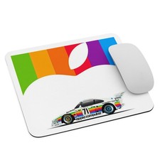 Macintosh Retro Apple Computer & Porsche Mouse Pad – Vintage Style 9.5