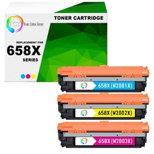 3Pk TCT Premium 658X CYM HY for Compatible HP LaserJet M751s Toner Cartridge picture
