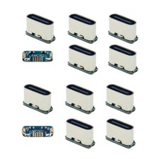 Cablecy 10pcs/lot DIY Solder Type-C Female Replace for Micro-USB 5Pin Female SMT picture