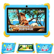 7 Inch Kids Tablet Android 13 GMS 8GB+64GB HD IPS Touchscreen 6000mAh picture