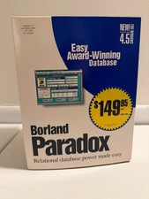 Vintage Borland Paradox 4.5 For Windows Boxed Database Software Manuals PC picture