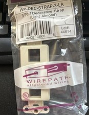 Wirepath Box of 20 3-port strap light almond NEW WP-DEC-STRAP-3-LA picture