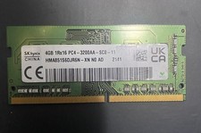 SK hynix 4GB DDR4 PC4-3200AA 260-Pin SO-DIMM ECC RAM HMA851S6DJR6N-XN picture