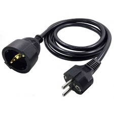 CEE7/7 European Schuko Male to Female Extension Power Cords 16A 250V 16ft/5m ... picture