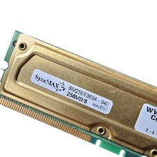 SyncMAX 256MB RAMBUS Memory 256MB /8 PC800 40 NON ECC part# SM256R368A-840 picture