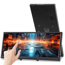 12.3 Inch Touchscreen Secondary Monitor, IPS Stretched Bar LCD Travel Touch D... picture