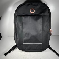 Delsey Paris Ramey Backpack Travel 14L Black w/ Rose Gold for School Work Travel picture