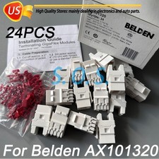 24-QTY Belden AX101320 Category 6 KeyConnect RJ45 Jack Module White Box Free shi picture