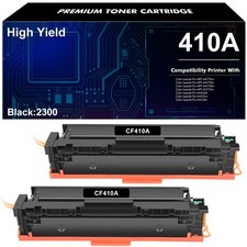 2 Black CF410A For HP 410A Toner LaserJet Pro MFP M477fnw M477fdw M452nw M452dn picture