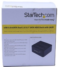 * StarTech.com SDOCK2U33EB USB 3.0/eSATA Dual 2.5/3.5