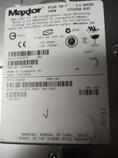 Maxtor 8J147J024075F 146GB ULTRA320 80 PIN SCSI Hard Drive Dell PN 0YC952 picture