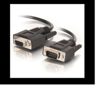 NEW C2G  52030 6ft (1.8m) DB9 M/F Serial RS232 Extension Cable - Black picture