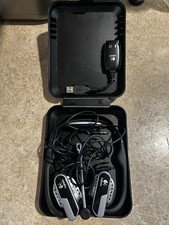 Logitech Premium Notebook Headset USB Mic Case Adapter Tested Works picture
