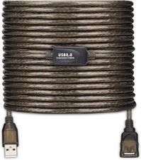 USB 2.0 Type a Male to a Female Active Repeater Extension Cable 50Ft, High Speed picture