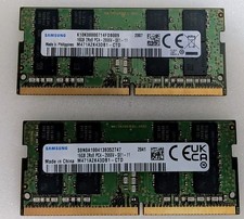 SAMSUNG 32GB Kit (2x 16GB) PC4-21300 DDR4-2666V-SE1-11 2Rx8 260-Pin SODIMM RAM picture
