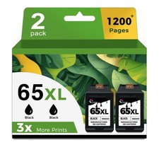 65XL Black Ink Cartridge Replacement for HP 65 2-Pack picture