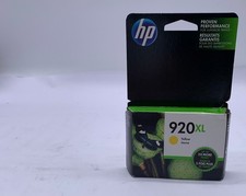 GENUINE HP 920XL Yellow High Yield Ink Cartridge, CD974AN, OEM, expired picture