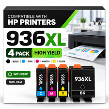 936E 936XL Ink Cartridge (4-Pack) for HP OfficeJet 9120 9135e 9120e 9110 9730e picture