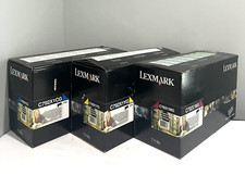 GENUINE LEXMARK C792 SET OF 3 XTRA-HI-YLD TONER C792X1CG,C792X1YG,C792X1MG  NEW picture
